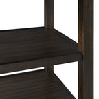 Amherst Counter Height 5-piece Dining Set Table and Four Faux Leather Side Chairs in Walnut