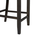 Amherst Counter Height 5-piece Dining Set Table and Four Faux Leather Side Chairs in Walnut