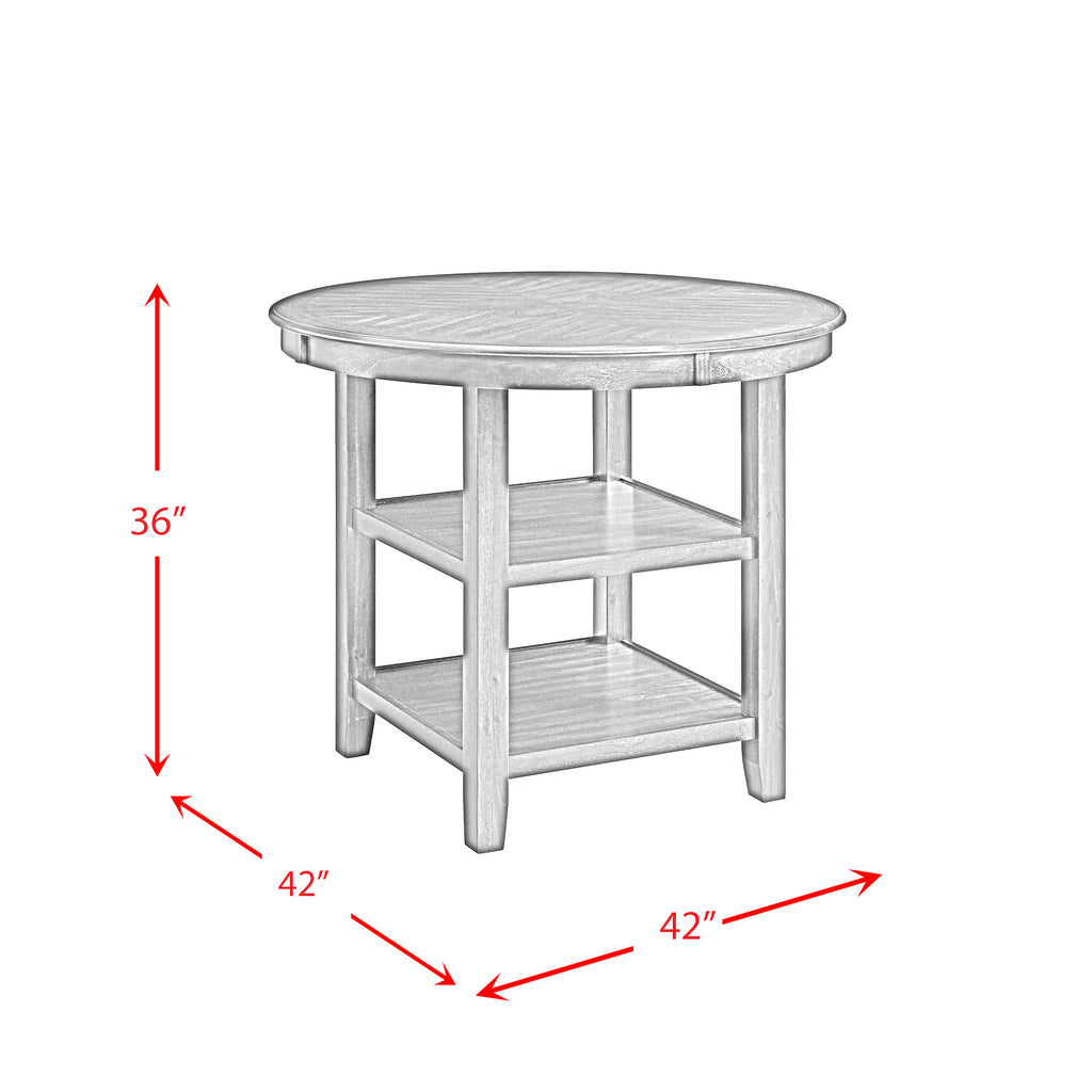 Amherst Counter Height 5-piece Dining Set Table and Four Side Chairs in Walnut