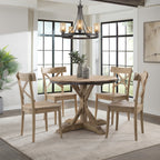 Callista-Round-Standard-Height-5PC-Dining-Set-Table-and-Four-Chairs