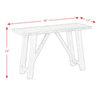 Cash-Counter-6PC-Dining-Set-Table,-Four-Chairs-&-Bench