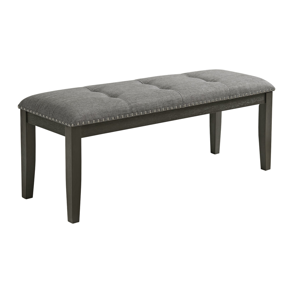 Everdeen-6PC-Dining-Set-in-Charcoal-Table,-Four-Chairs-&-Bench