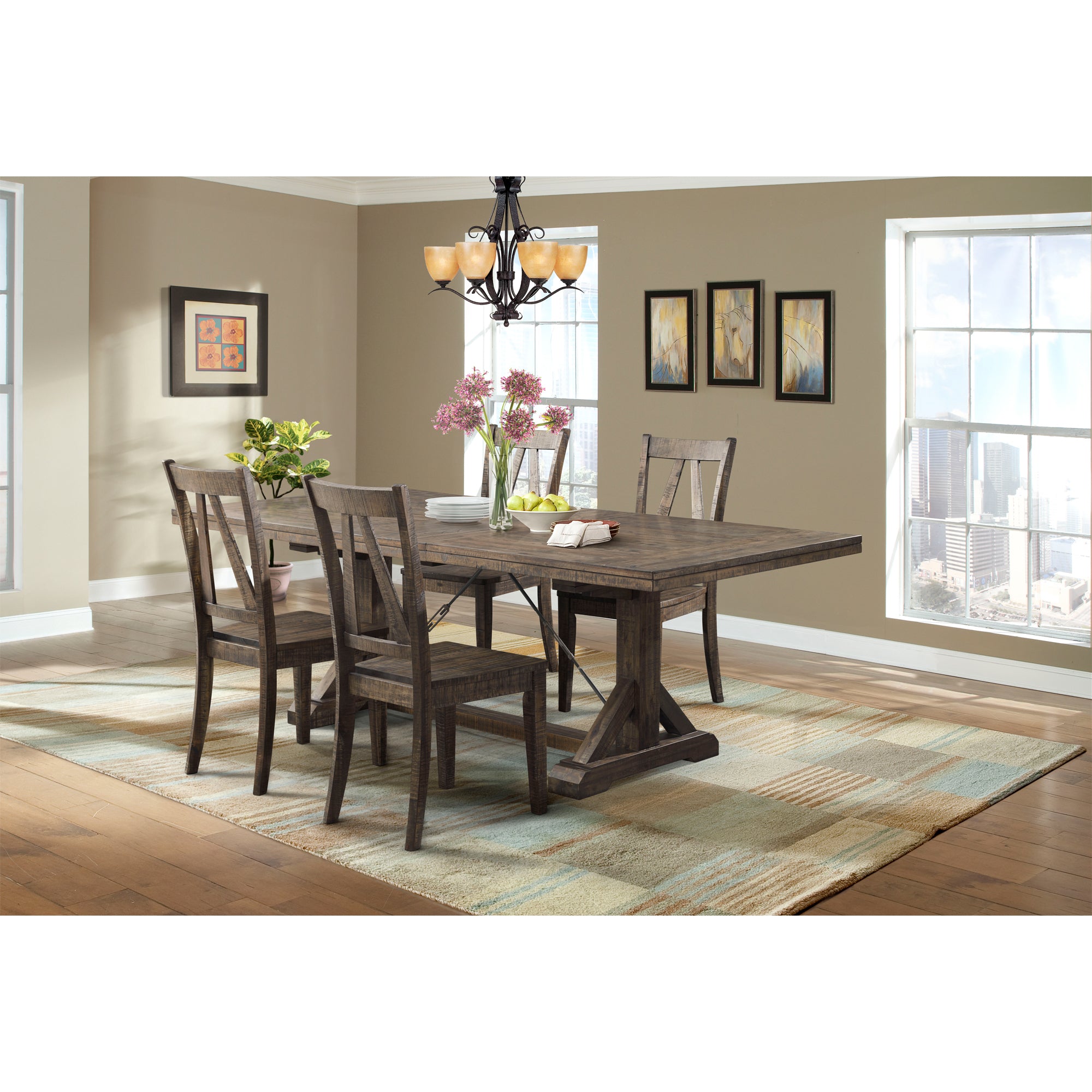 Finn-5PC-Dining-Set-Table-&-4-Wooden-Side-Chairs
