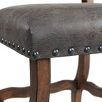 Gramercy-6PC-Dining-Set-Table,-Four-Tufted-Tall-Back-Chairs-and-Settee