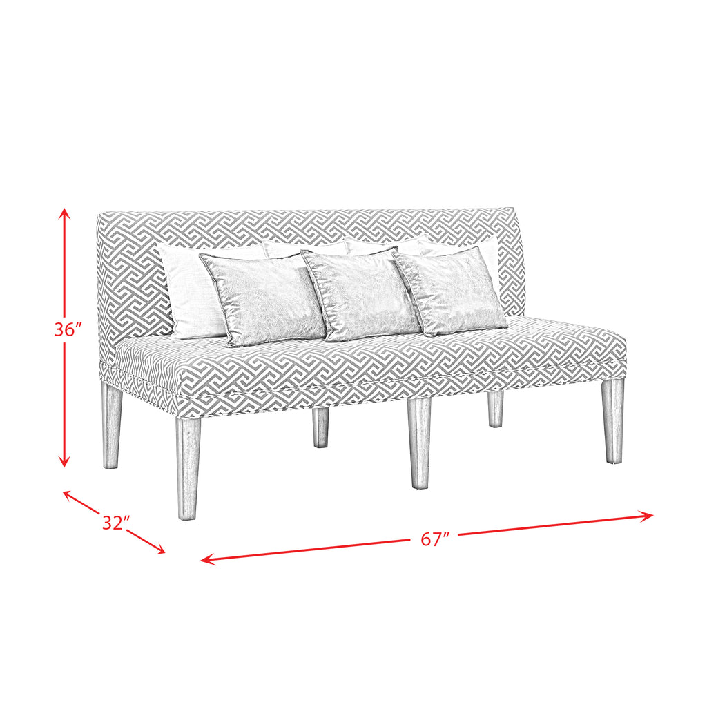 Gramercy-6PC-Dining-Set-Table,-Four-Tufted-Tall-Back-Chairs-and-Settee