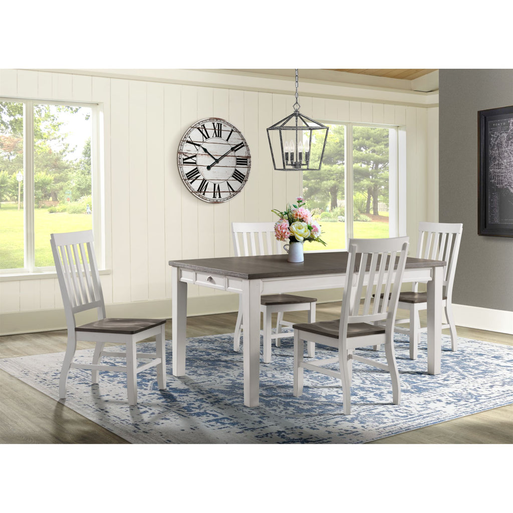 Kayla-Two-Tone-5PC-Dining-Set-Table-&-Four-Chairs