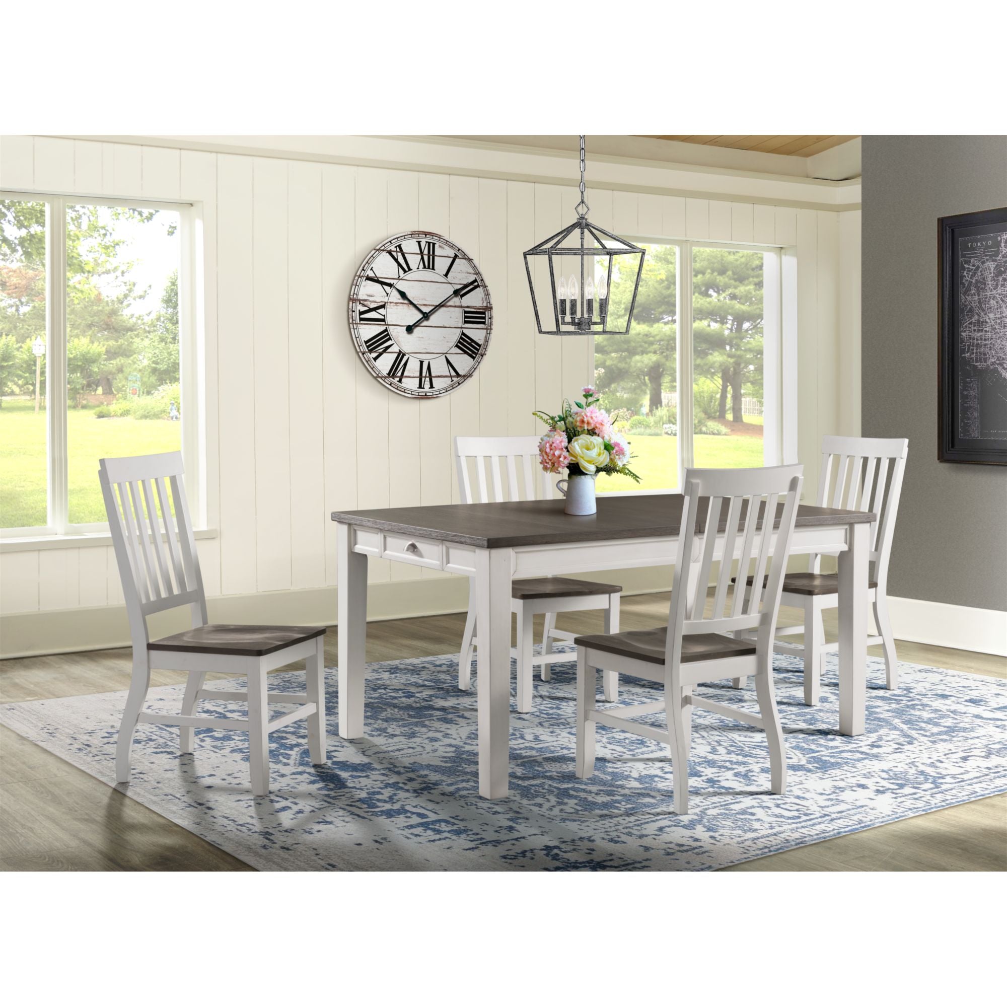 Kayla-Two-Tone-5PC-Dining-Set-Table-&-Four-Chairs