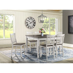 Kayla-Two-Tone-7PC-Counter-Height-Dining-Set-Table-&-Six-Chairs