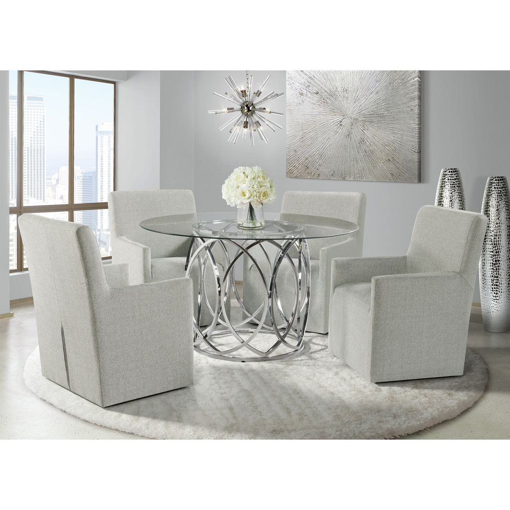 Merlin-Standard-Height-5PC-Dining-Set-Table-and-Four-Arm-Chairs