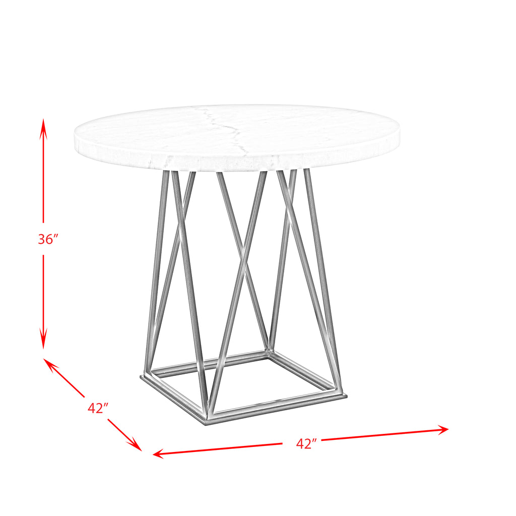 Riko 5-piece Counter Height Dining Set Table and Four Chairs