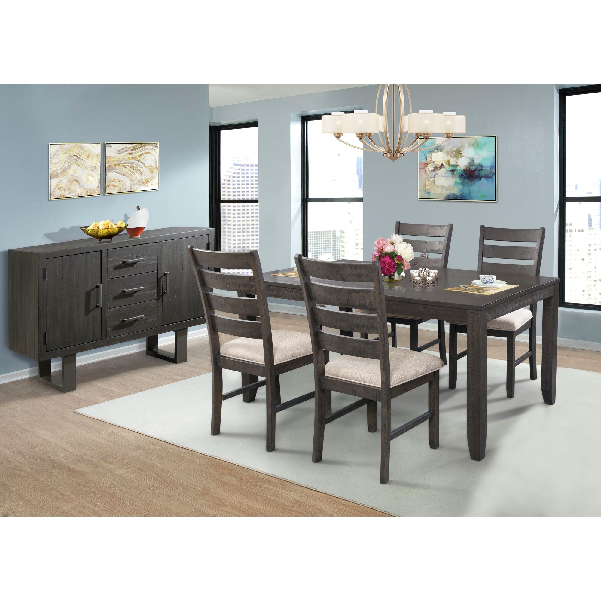 SAWYER-5PC-DINING-SET-TABLE-&4-SIDE-CHAIRS