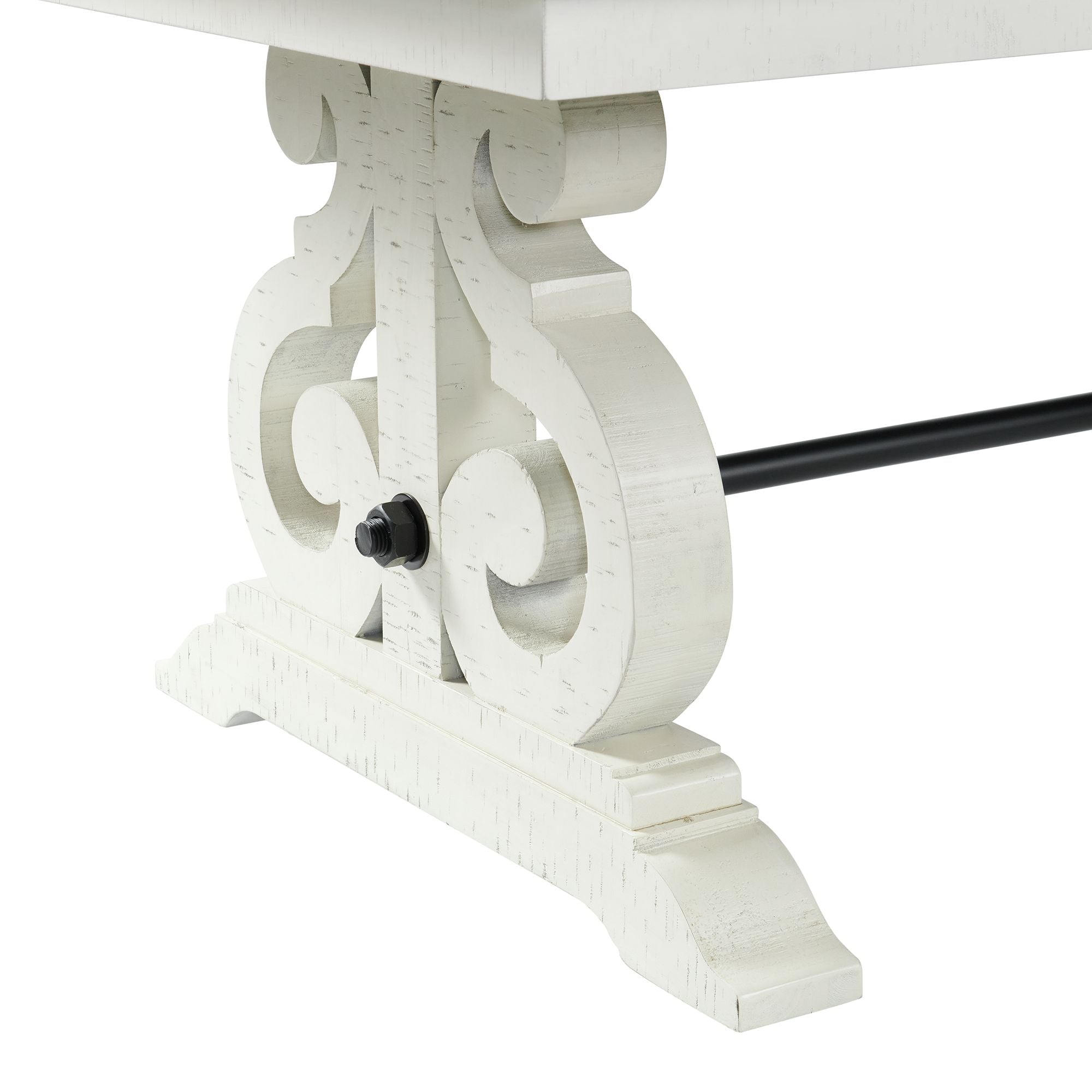 Stone-6PC-Dining-Set-in-White-Table,-Four-Side-Chairs-&-Two-Parson-Chairs