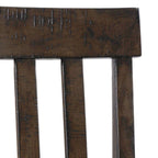 Stone-Counter-Height-7PC-Dining-Set-Table-&-Six-Slat-Back-Chairs