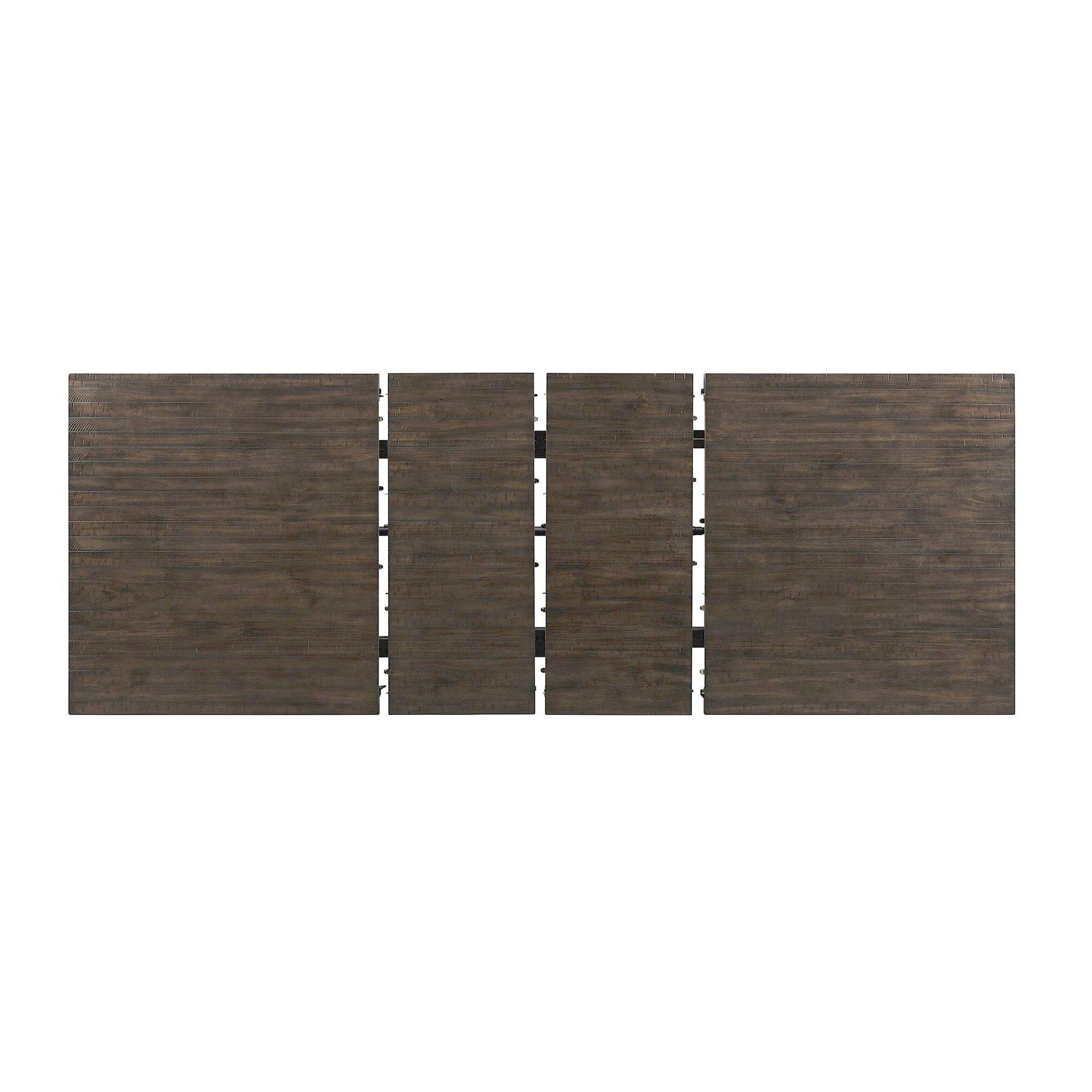 Stone-Counter-Height-9PC-Dining-Set-Table-&-Eight-Slat-Back-Chairs