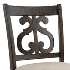 Stone-Counter-Height-9PC-Dining-Set-Table-&-Eight-Swirl-Back-Chairs