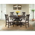 Stone-Round-5PC-Dining-Set-Round-Table-&-4-Chairs