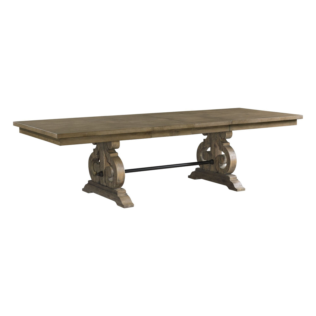 Stone-Standard-Height-Dining-7PC-Set-Table,-4-Side-Chairs-&-2-Parson-Chairs