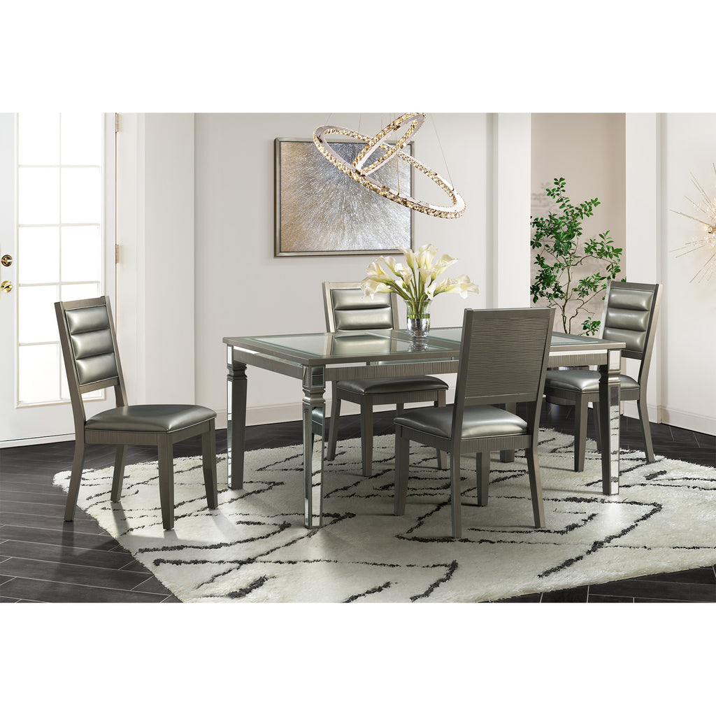 14.5-Dining-Table-Copper-W/Mirror-Leg