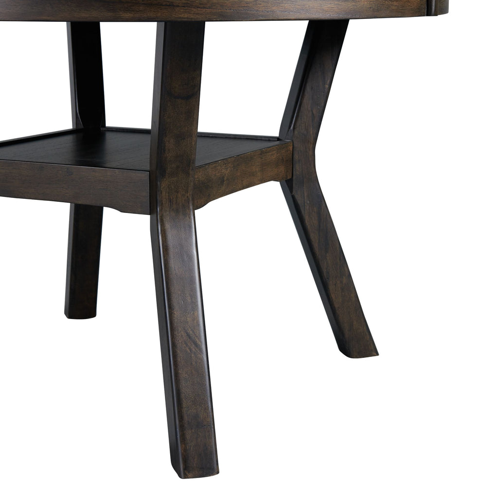 Amherst-Dining-Table-w/Wood-Leg-Dark-Finish