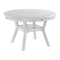 Amherst Dining Table with Wood Leg White Finish