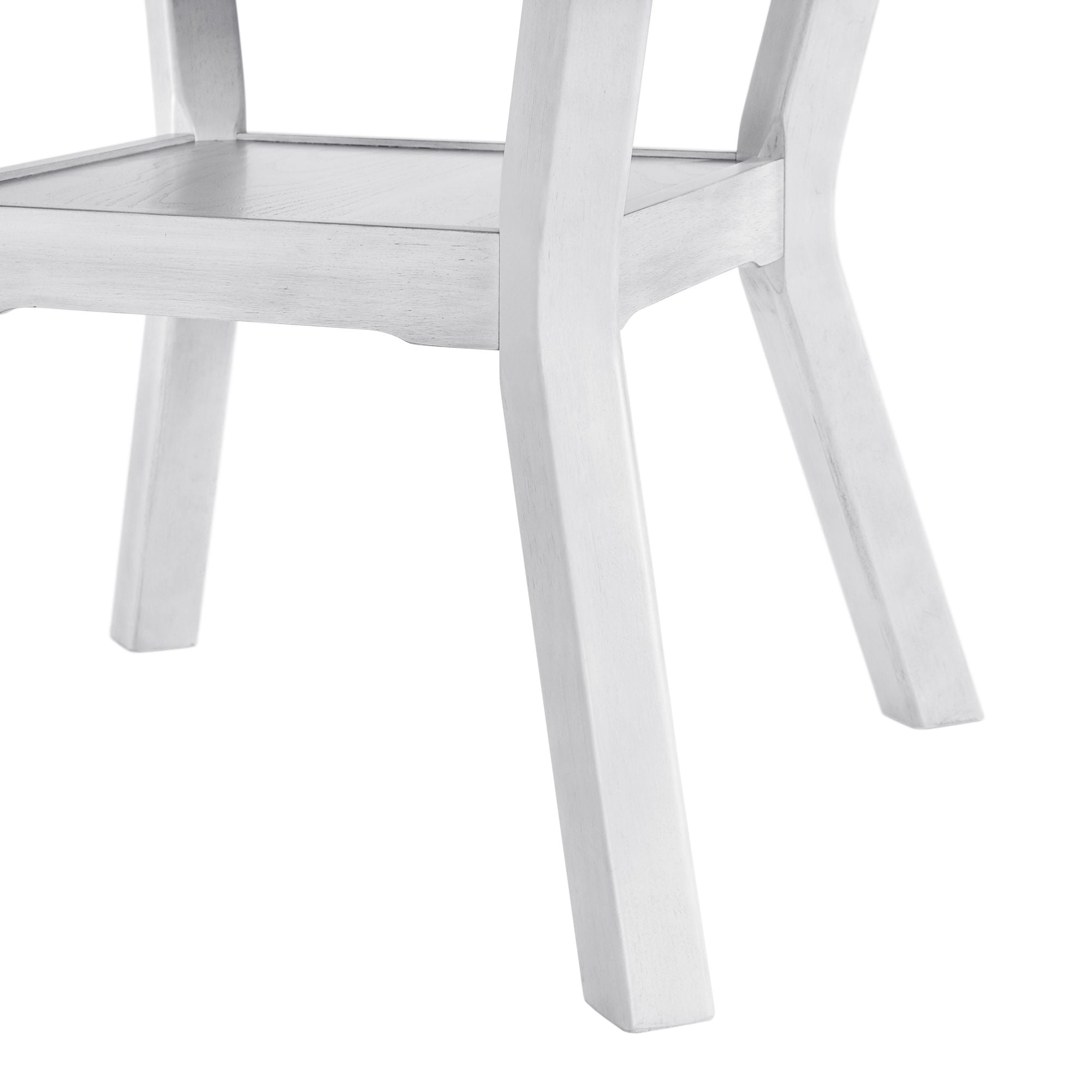 Amherst Dining Table with Wood Leg White Finish