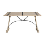 (D680-33)-Callista--Folding-Top-Dining-Table--Beach/Natural-Metal