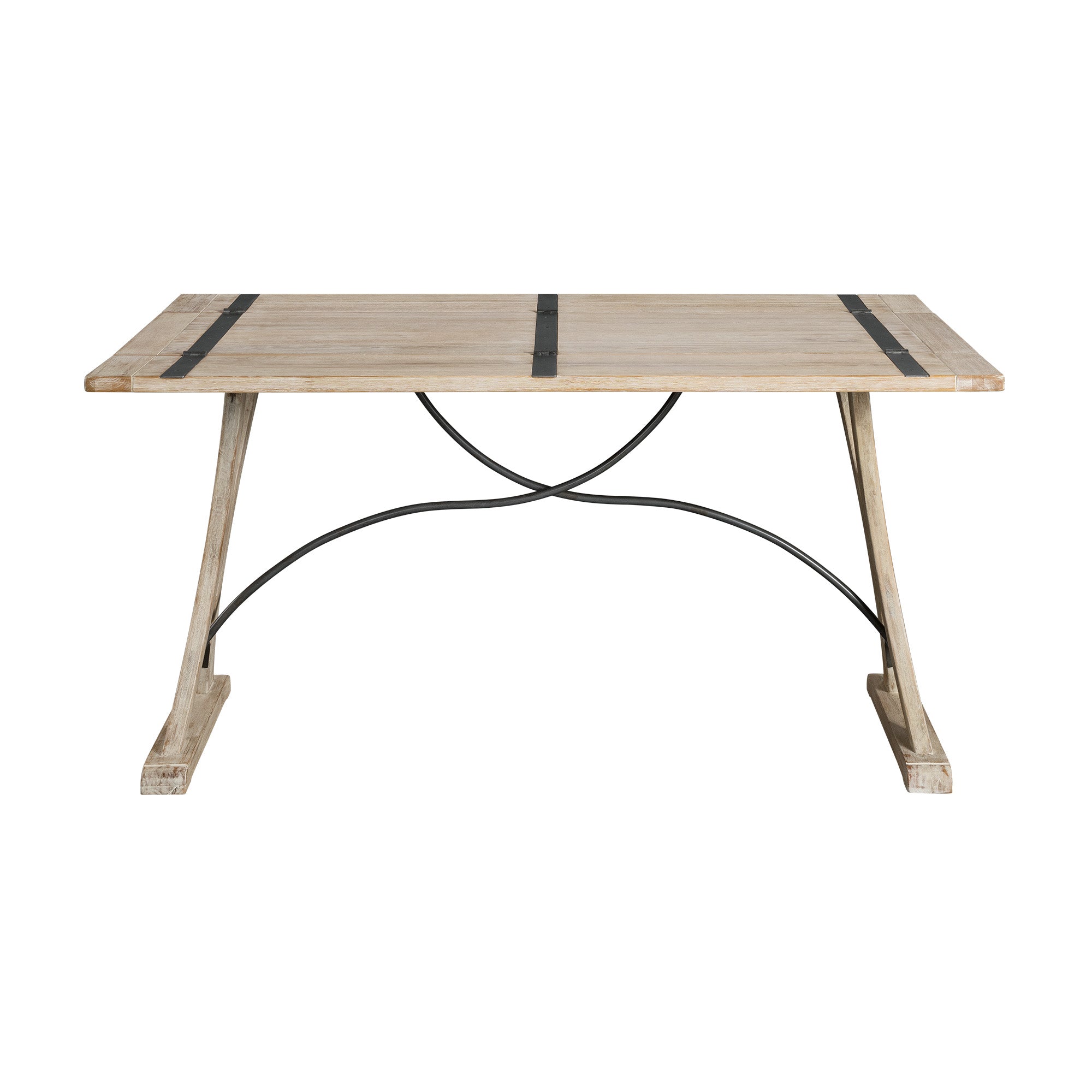 (D680-33)-Callista--Folding-Top-Dining-Table--Beach/Natural-Metal