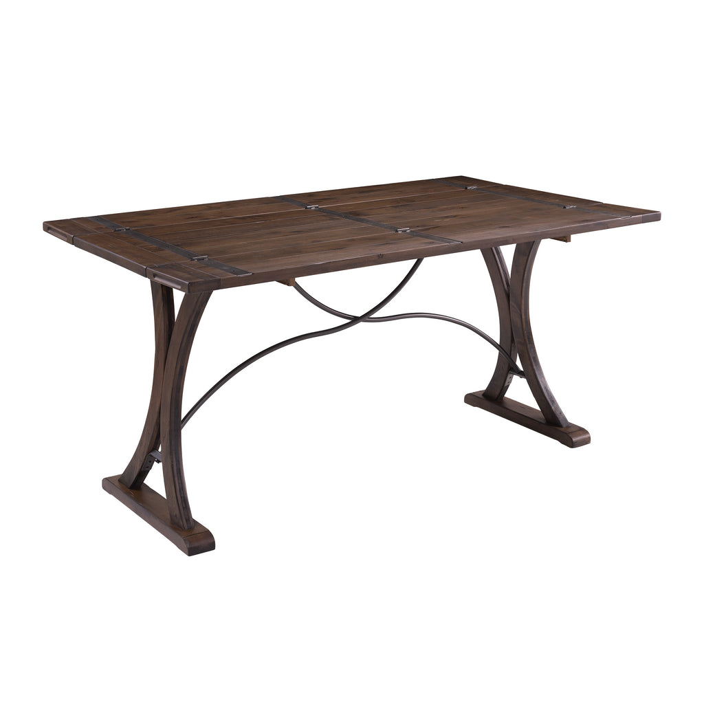 (D682-33)-New-Bedford--Folding-Top-Dining-Table--Latte/Dark-Pine