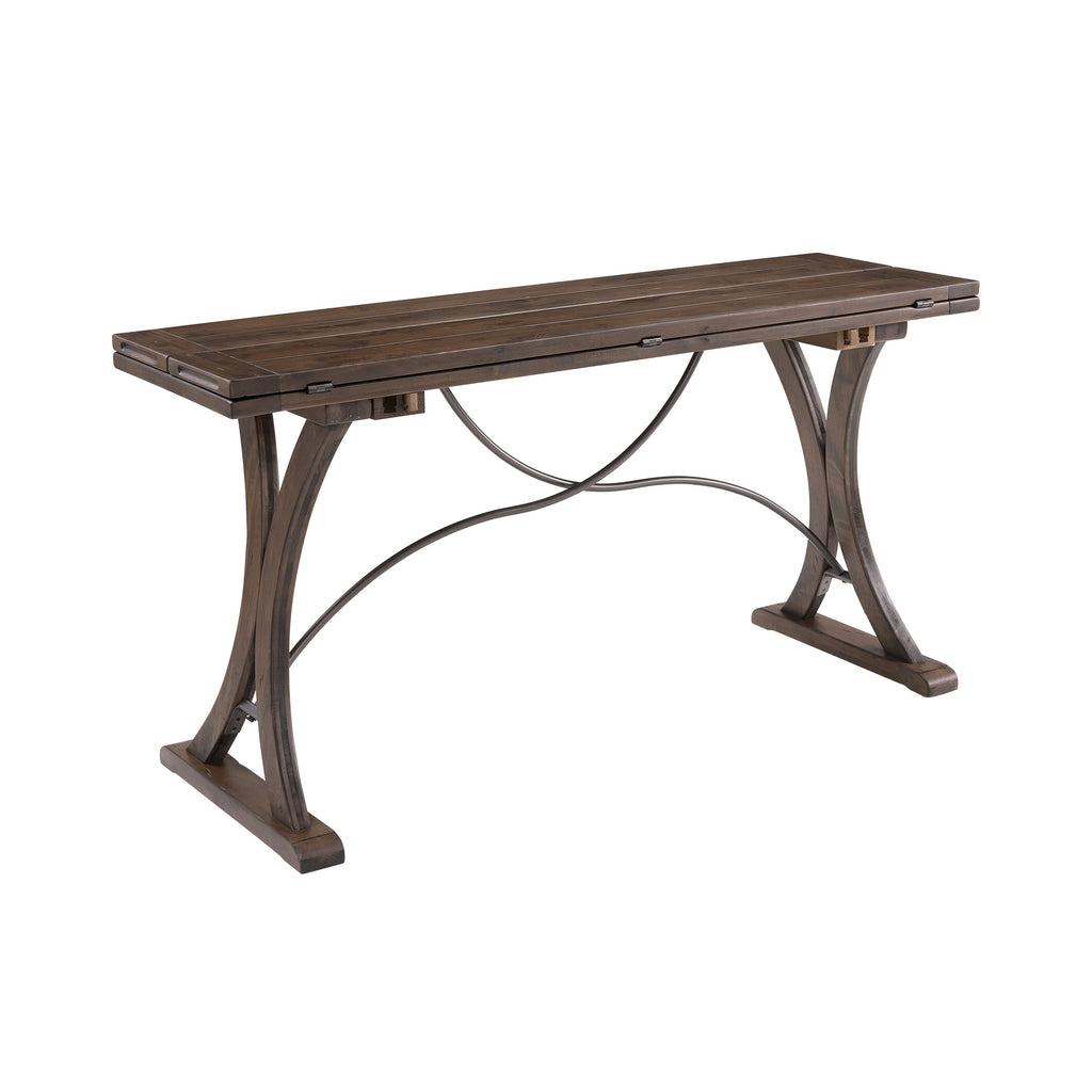 (D682-33)-New-Bedford--Folding-Top-Dining-Table--Latte/Dark-Pine
