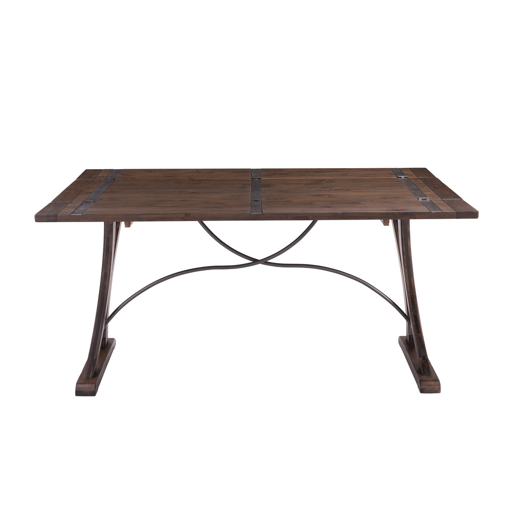 (D682-33)-New-Bedford--Folding-Top-Dining-Table--Latte/Dark-Pine