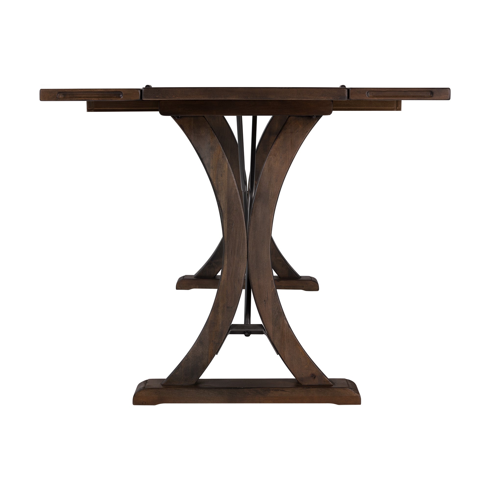 (D682-33)-New-Bedford--Folding-Top-Dining-Table--Latte/Dark-Pine