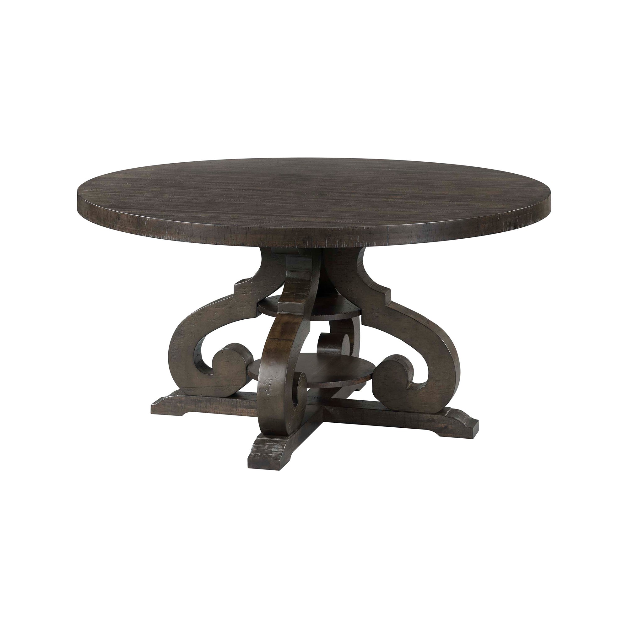 Stone-Round-Dining-Table-W/PU-Base