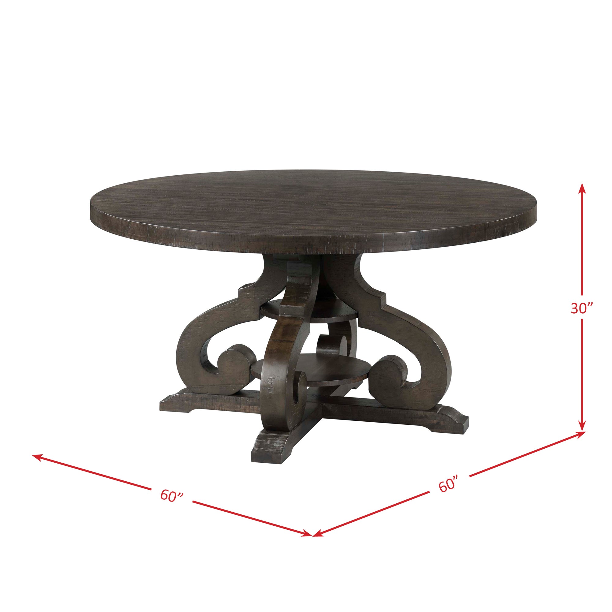 Stone-Round-Dining-Table-W/PU-Base