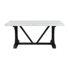 Tuscany-70""-Marble-Standard-Height-Rectangular-Dining-Table