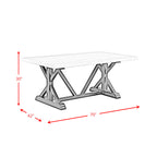 Tuscany-70""-Marble-Standard-Height-Rectangular-Dining-Table