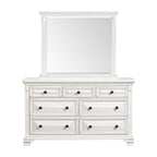 Calloway-7-Drawer-Dresser-w/-Mirror-Set-in-Antique-White