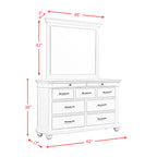 Slater Dresser & Mirror Set Black