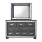 Titanium-7-Drawer-Dresser-w/-Mirror-Set