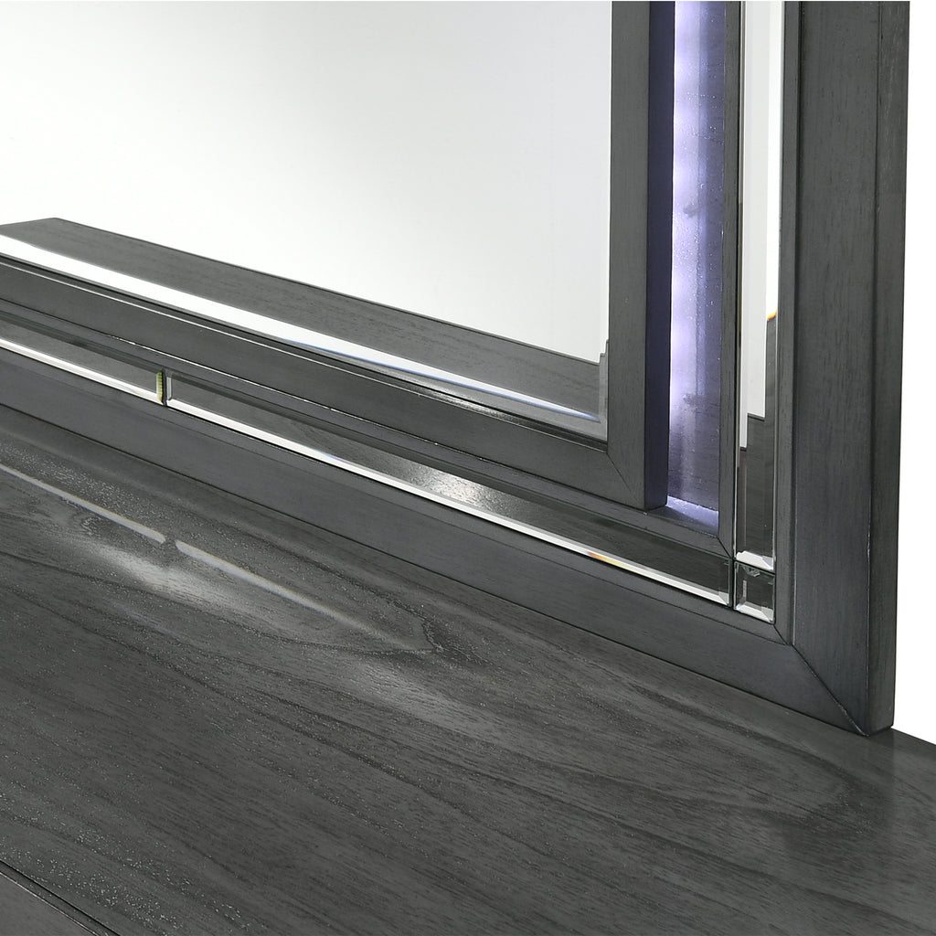 Titanium-7-Drawer-Dresser-w/-Mirror-Set