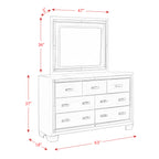 Titanium-7-Drawer-Dresser-w/-Mirror-Set