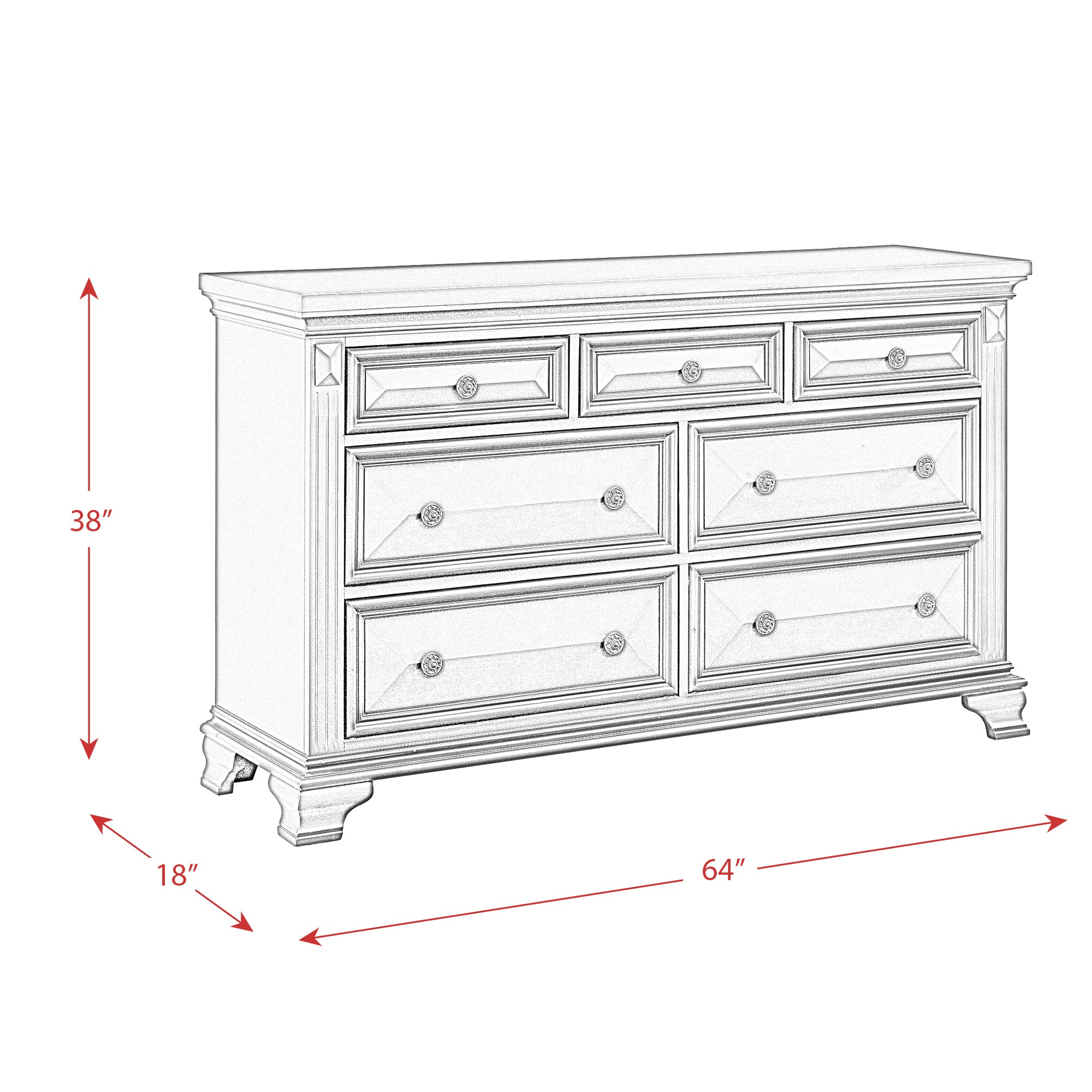 Calloway-Dresser-Antique-White-Color