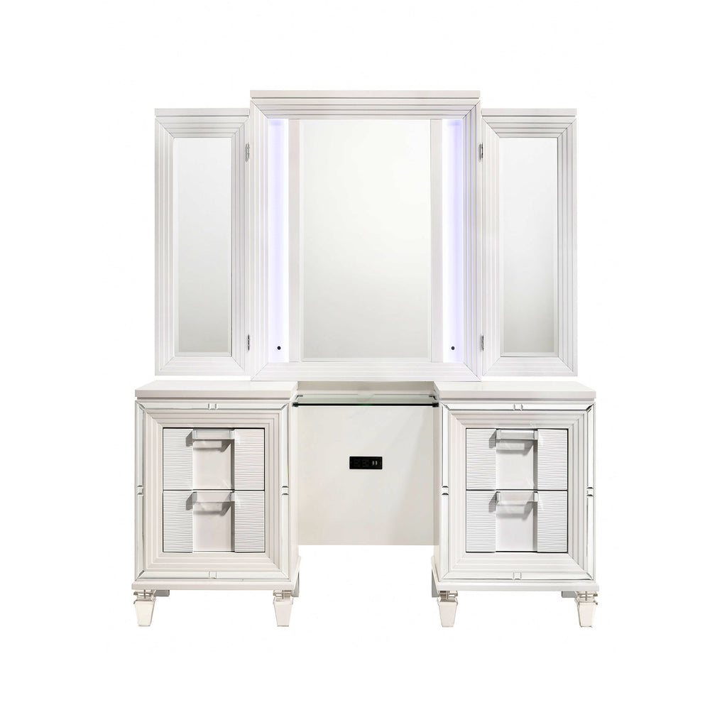 Twenty Nine Dressing Set with LED & USB Plug White