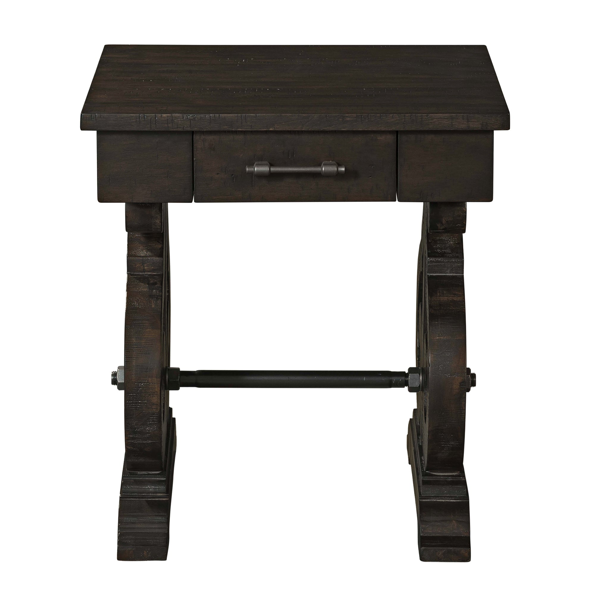 Stone-Occasional-Square-Side-Table-With-Pu-Base