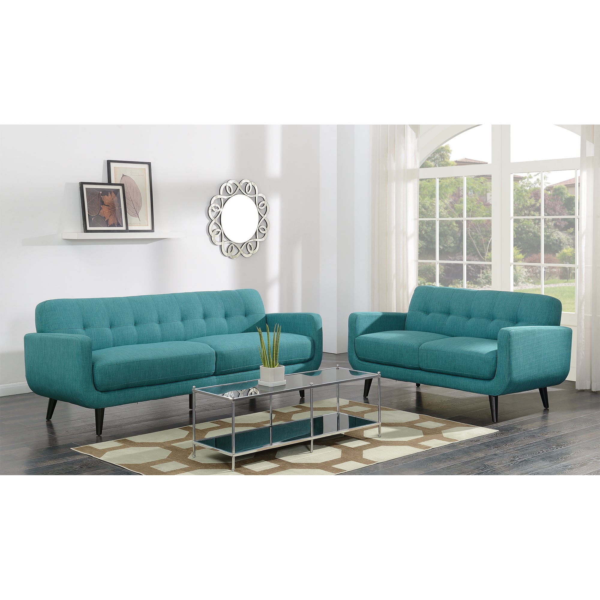 Hadley-Sofa-&-Loveseat-Set-in-Teal
