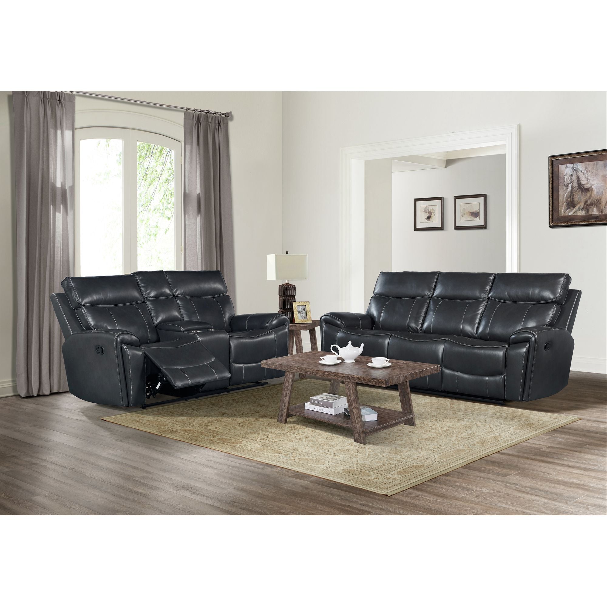 Ellington-Motion-Loveseat-with-Console-in-JR032-Grey