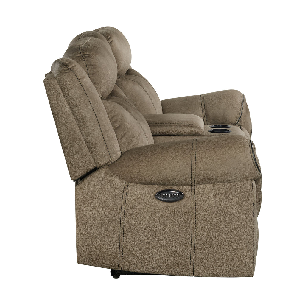 Sorrento-Power-Motion-Loveseat-with-Power-Headrest-&-Console-in-T101-Brown