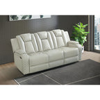 Carlo-Power-Motion-Sofa-with-Power-Headrest,-Dropdown-Table,-Power-strip,-led-and-reading-light-in-Pebble-Oyster