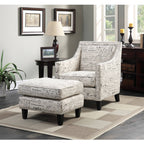 Erica-497-Ottoman-W/Chrome-Nail-French-Script-(ISTA-3)