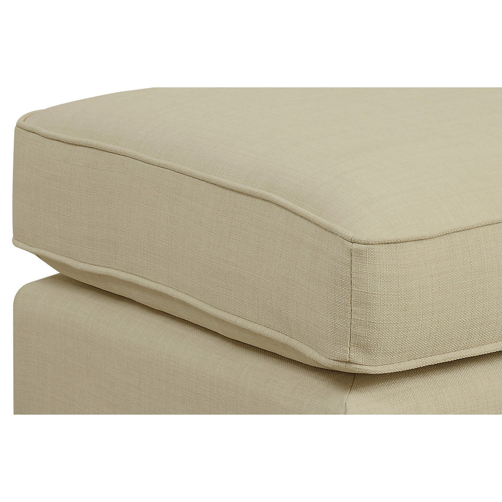 Erica-497-Ottoman-W/Chrome-Nail-Heirloom-Natural-(ISTA-3)