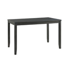Alex-Grey-60""-7-PC-Counter-Set-(Grey-Table-with-Black-PU-Seat)